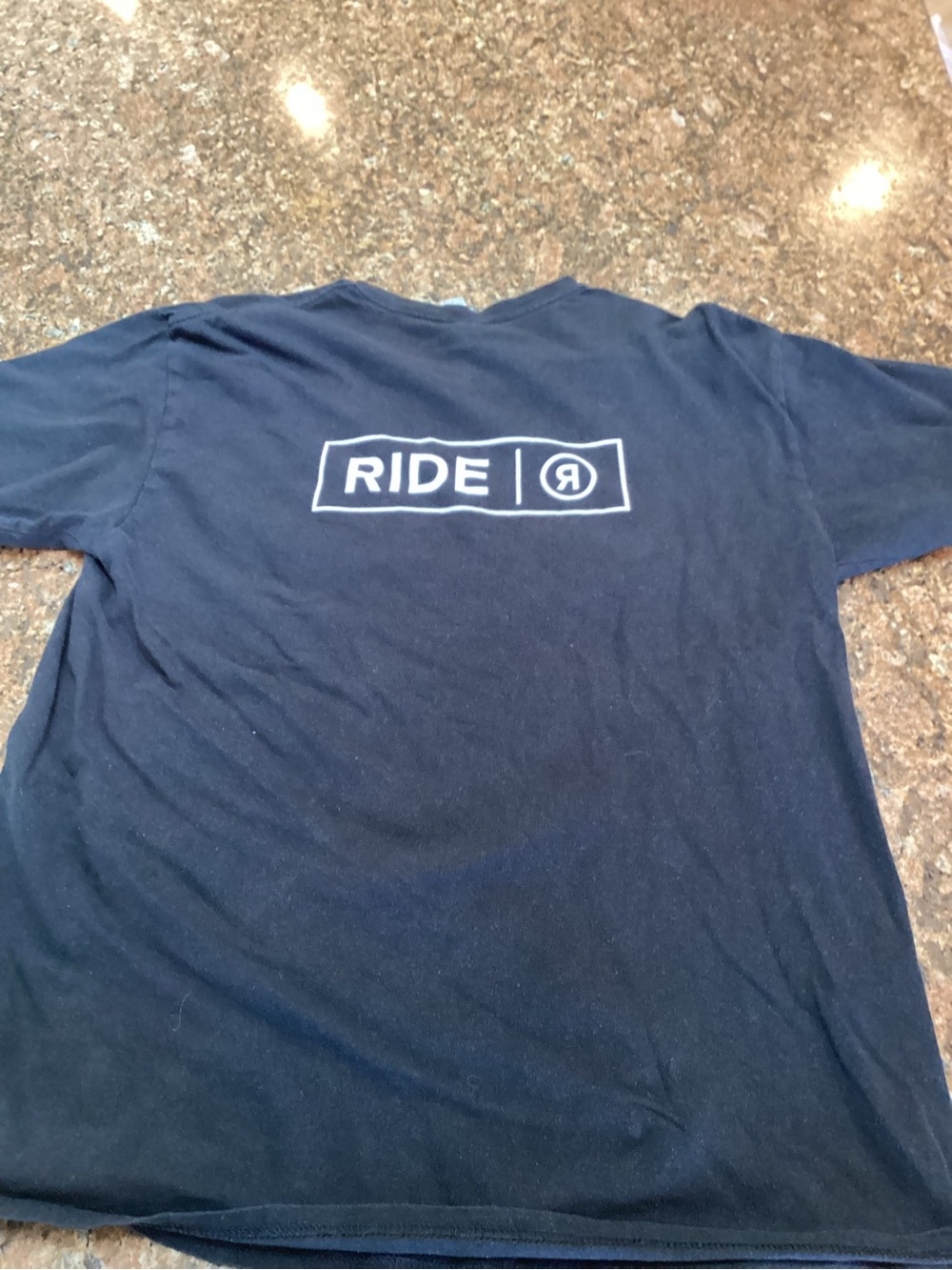 Ride T-shirt,Short-Sleeve Graphic Tee - Color Black,Size Large